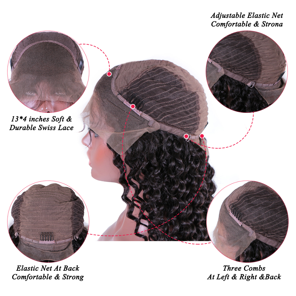 Queen Hair - Queen Hair Products Deep Wave Lace Front Wigs Brazilian Human  Hair Pre Plucked Lace Frontal Wig Natural Color For Black Women - Queen Hair  Company | Queen Hair Products |