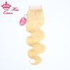 Photo de Queen Hair Products 8"-18" Body Wave Brazilian Virgin Human Hair Lace Closure Color #613 Blone Hair DHL Free Shipping