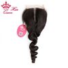 Picture of Queen Hair Products Closure Unprocessed Brazilian Middle Part Loose Wave 3.5"x4" Lace Closure 8"-20" in Stock DHL Free Shipping