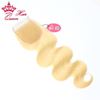 Picture of Queen Hair Products 8"-18" Body Wave Brazilian Virgin Human Hair Lace Closure Color #613 Blone Hair DHL Free Shipping
