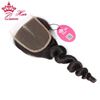 Picture of Queen Hair Products Closure Unprocessed Brazilian Middle Part Loose Wave 3.5"x4" Lace Closure 8"-20" in Stock DHL Free Shipping