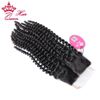 Picture of Queen Hair Products Kinky Curly Brazilian Virgin Human Hair 3.5"*4" Lace Closure 8"-20" Middle Part Closure DHL Free Shipping