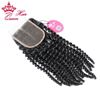 Picture of Queen Hair Products Kinky Curly Brazilian Virgin Human Hair 3.5"*4" Lace Closure 8"-20" Middle Part Closure DHL Free Shipping