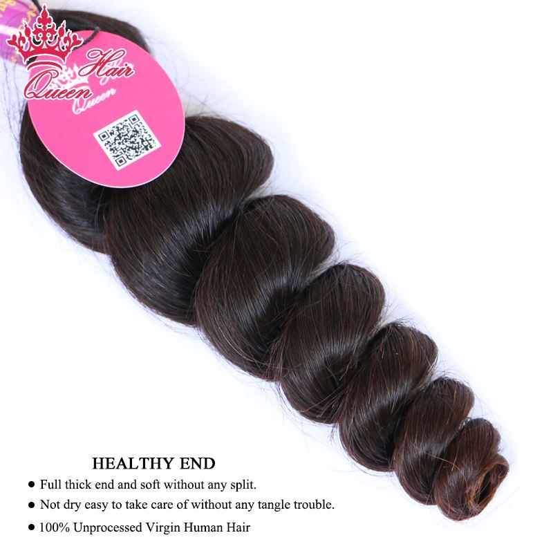 Picture of Queen Hair Products Brazilian Loose Wave Virgin Human Hair 3pcs Natural Color 100% Unprocessed Human Hair Weaving Free Shipping