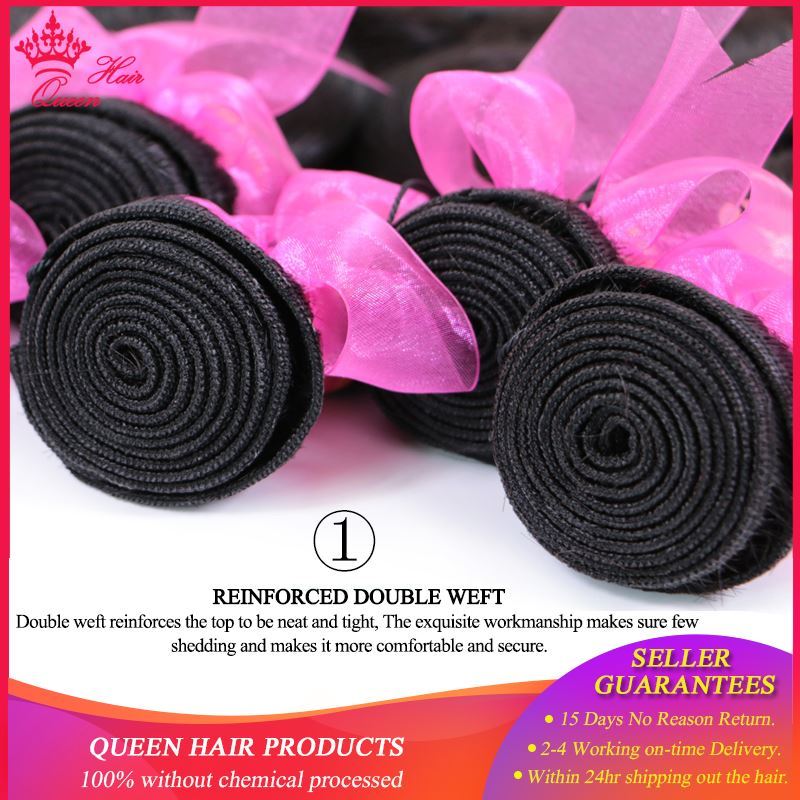 Photo de Queen Hair Brazilian Hair Weave Bundles Body Wave Hair Weft 1/3/4PC Bundles Deal 100% Human Hair Extensions Virgin Free Shipping