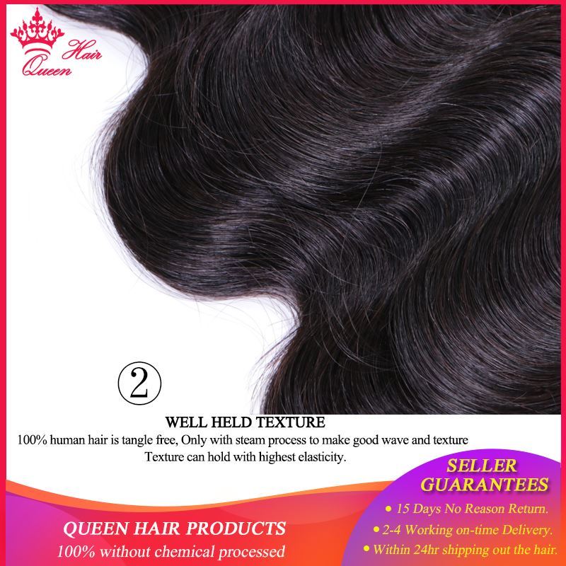 Photo de Queen Hair Brazilian Hair Weave Bundles Body Wave Hair Weft 1/3/4PC Bundles Deal 100% Human Hair Extensions Virgin Free Shipping