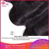 Picture of Queen Hair Products Brazilian Body Wave Hair 4pcs/lot Bundles Deal Human Hair Extentions Hair weft Natural Color 8"-28" In Stock