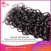 Picture of Queen Hair Products Brazilian Virgin Hair Water Wave Natural Color #1B 100% Unprocessed Human Hair Weave Hair Extension 3pcs/lot