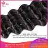 Photo de Queen Hair Products Brazilian Natural Wave More Wave Hair Bundles Natural Color 1B 100% Human Hair Extensions Weave