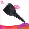 Picture of Queen Hair Products Brazilian Virgin Hair Swiss Lace Closure Loose Wave 100% Human Hair 4X4 Free Shipping