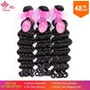 Photo de Queen Hair Products More Wave 3Pcs/Lot Unprocessed Brazilian Virgin Hair Extensions 100% Brazilian Human Hair Weft DHL Free Shipping