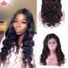 Picture of Queen Hair Products Human Hair Full Lace Wig 100% Brazilian Human Remy Hair Body Wave Glueless Wigs FAST SHIPPING