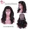 Photo de Queen Hair Products Body Wave Lace Front Human Hair Wigs Pre-plucked 100% Human Hair Frontal Wigs Natural Color For Black Women