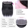 Photo de Queen Hair Products Brazilian Virgin Straight 13x4 Transparent Lace Frontal Closure 100% Human Hair Medium Brown Swiss Lace