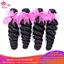 Picture of Queen Hair Products Brazilian Loose Wave Hair weave Bundles 4Pcs/Lot 100% Human Hair Extension Natural Color  Free Shipping