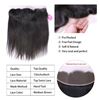 Photo de Queen Hair Products Brazilian Virgin Straight 13x4 Transparent Lace Frontal Closure 100% Human Hair Medium Brown Swiss Lace