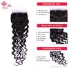 Photo de Queen Hair Water Wave Hair Bundles with Closure 100% Virgin Human Hair Bundles with Lace Closure Peruvian Hair Weave Bundles