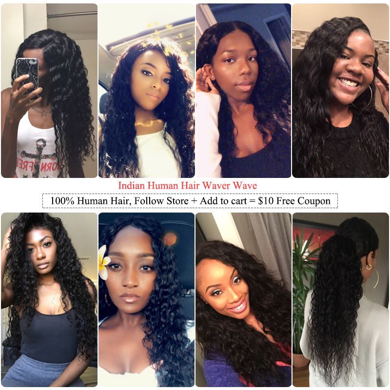 Photo de Queen Hair Products Water Wave Human Hair Bundles Indian Hair Weave Bundles 3 Bundles Hair extensions Free Shipping