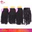 Picture of Queen Hair Extension 100% Human Hair Weave Bundles With Closure Indian 3 pcs Kinky Curly Bundles With Lace Closure