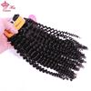 Photo de Queen Hair Extension 100% Human Hair Weave Bundles With Closure Indian 3 pcs Kinky Curly Bundles With Lace Closure