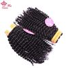 Picture of Queen Hair Products Indian Kinky Curly Extensions Human Hair Weaving Bundles Natural Color 1/3/4 Piece  Fast Free Shipping
