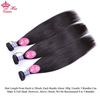 Photo de Queen Hair Products Malaysian Virgin Straight Hair 100% Human Hair Extension Natural Color Bundles Deal DHL Free Shipping