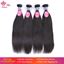 Picture of Queen Hair Malaysian Straight Hair Extensions 08-28inch 4pcs/lot Natural Color Hair Bundles 100% Virgin Human Hair Weave