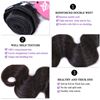Photo de Queen Hair Products Malaysian Body Wave Bundles Natural Color #1B 8" - 28" Virgin Human Hair Weave Bundles Deal 4pcs Free Shipp