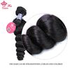 Photo de Malaysian Loose Wave 3 Bundles With Closure Human Hair Bundles With Lace Closure Hair Natural Color 1B Queen Hair Co., Ltd
