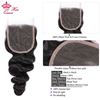Picture of Malaysian Loose Wave 3 Bundles With Closure Human Hair Bundles With Lace Closure Hair Natural Color 1B Queen Hair Co., Ltd